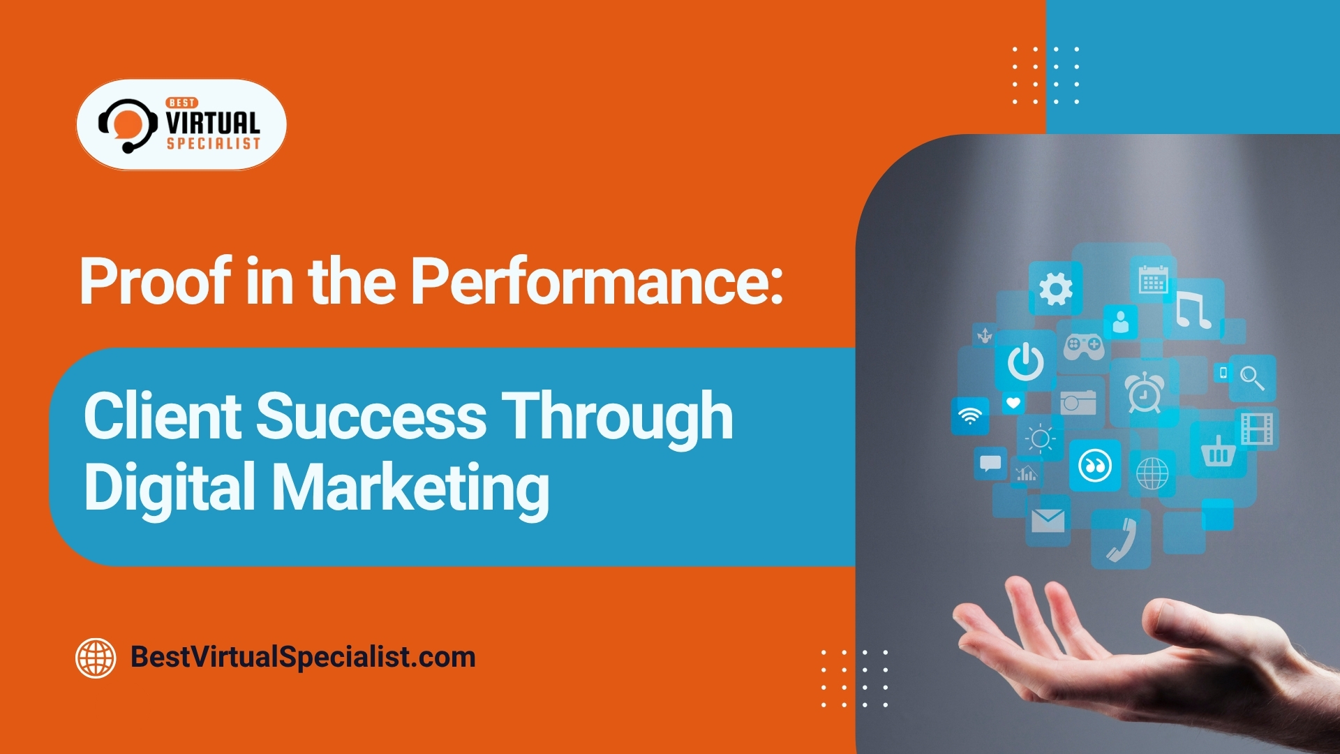 Cover image for 'Proof in the Performance: Client Success Through Digital Marketing' article, showcasing the impact of digital marketing strategies on client success