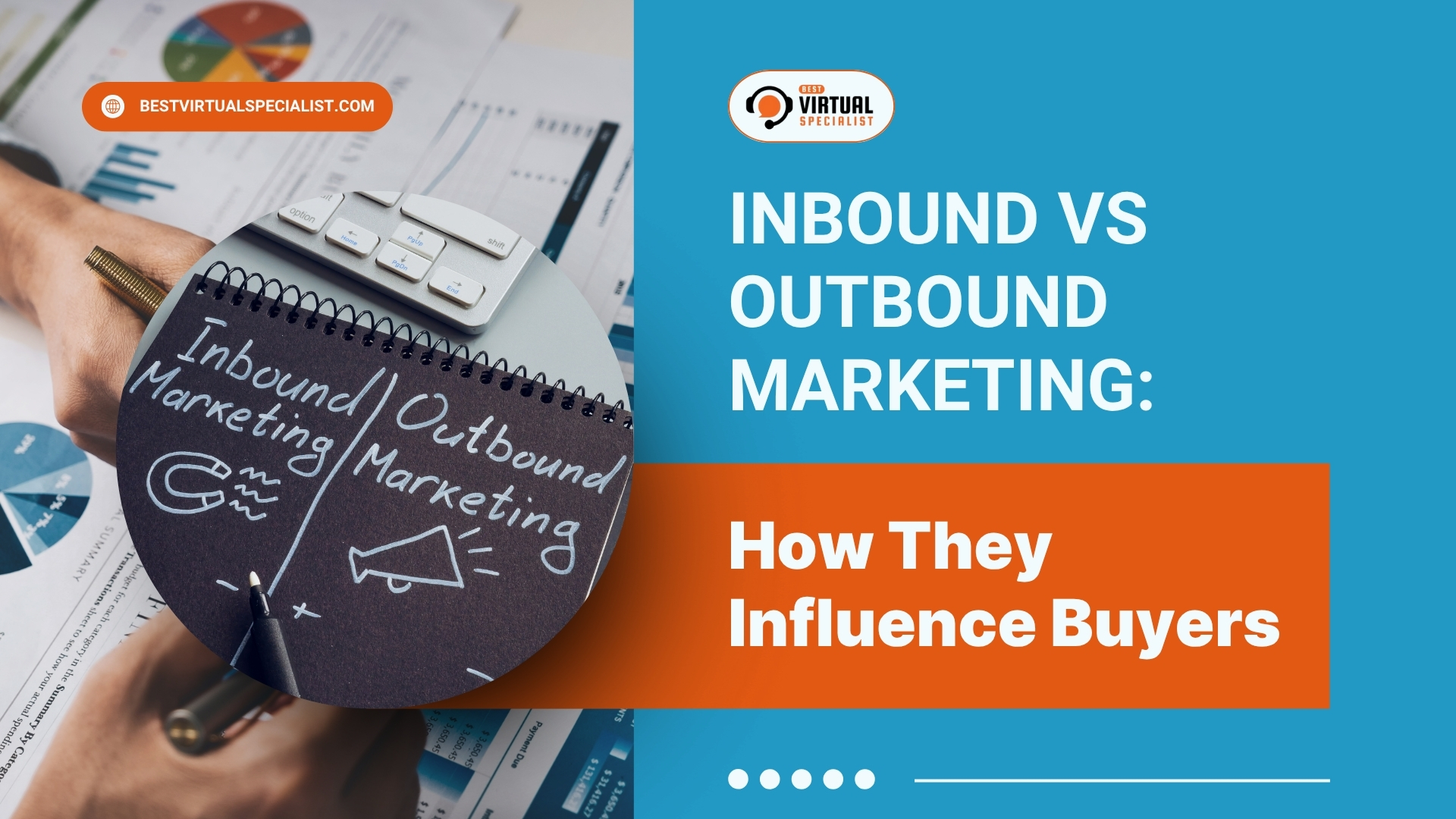 Cover image for 'Inbound vs Outbound Marketing: What's the Difference?' article, illustrating the contrast between inbound and outbound marketing strategies