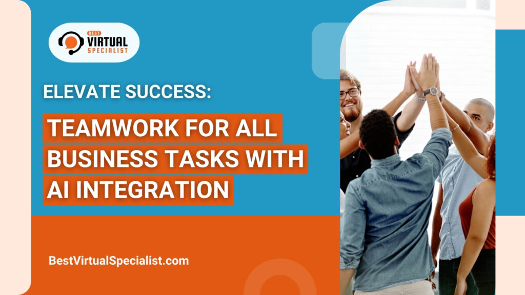 Teamwork enhanced with AI integration supporting marketing, sales, and administrative tasks for business efficiency.